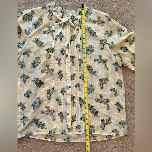 Loft striped and floral blouse - Picture 7 of 12